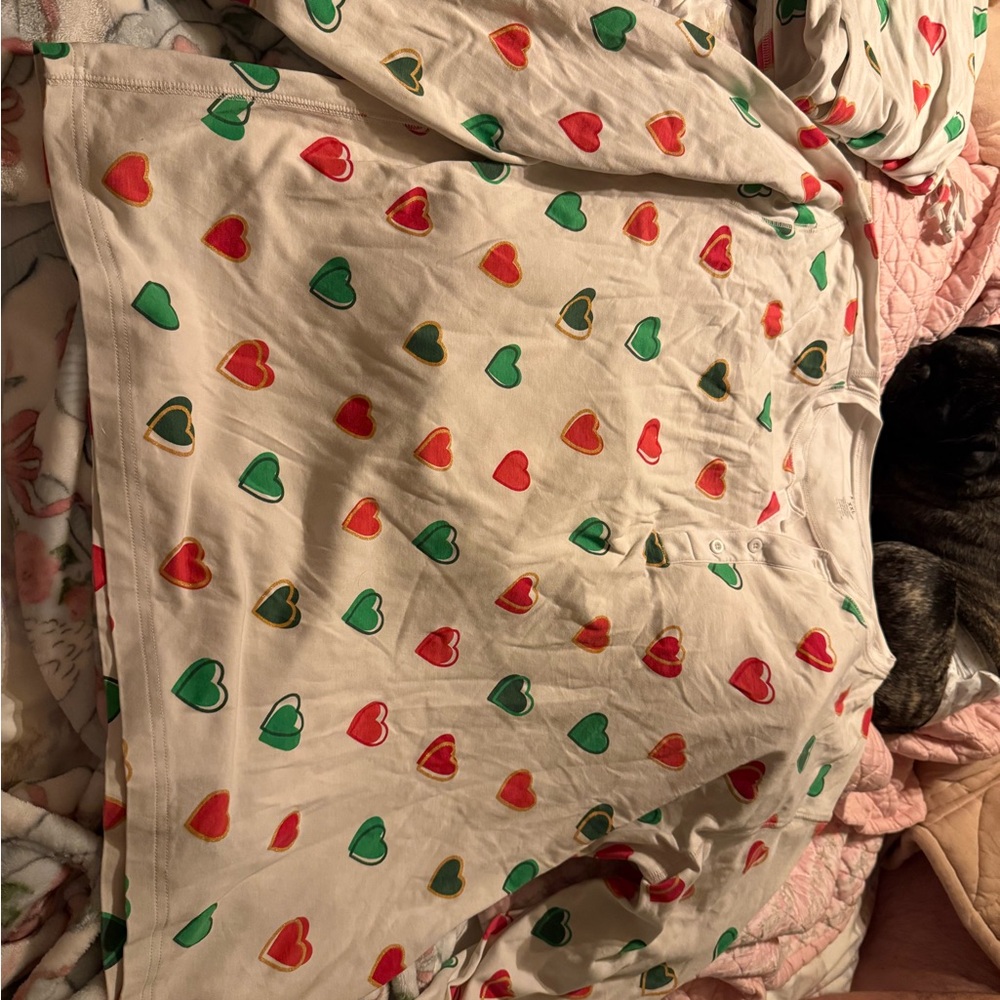 Roller Rabbit Heart Print Pajama set xxl